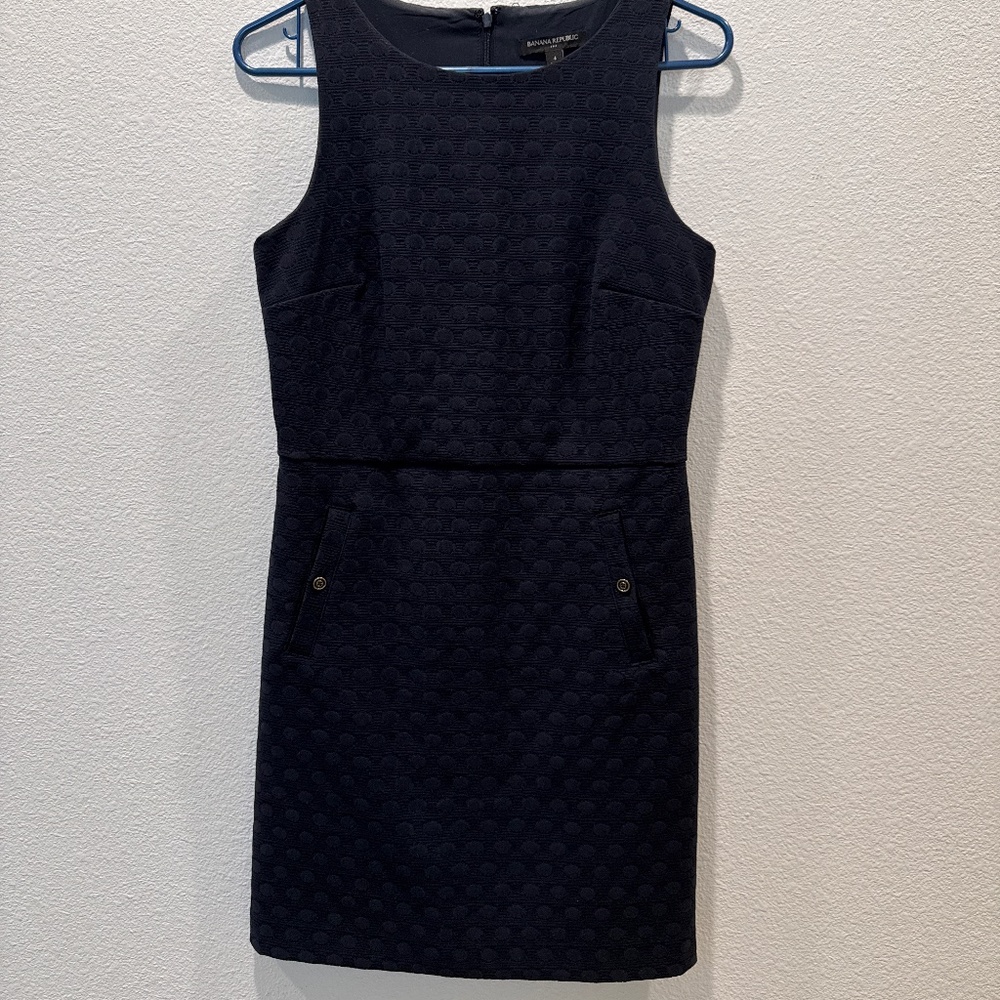 Banana Republic Blue Work Dress (4)